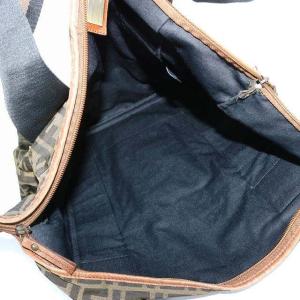 FENDI ボストンバッグ ハンドバッグ ズッカ柄 FF ヴィンテージ 茶