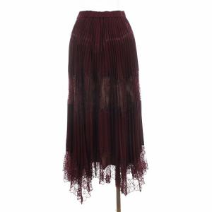 Ameri VINTAGE 20AW UNDRESSED LACE SANDWICH SKIRT ロング プリーツ 刺繍