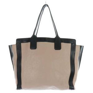 Chloe ALISON トートバッグ ハンドバッグ レザー バイカラー ピンク ブラック
