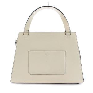 CELINE エッジ ハンドバッグ レザー アイボリー