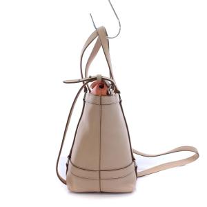 Salvatore Ferragamo ヴァラ ハンドバッグ 2WAY レザー ピンクベージュ