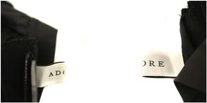ADORE 22SS パンツ クリアボンディング スリット 38 ブラック