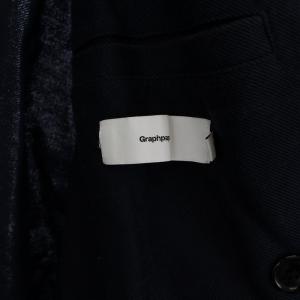 Graphpaper 16SS テーラードジャケット ダブルブレスト コットン 1 ネイビー GPS16-JK02