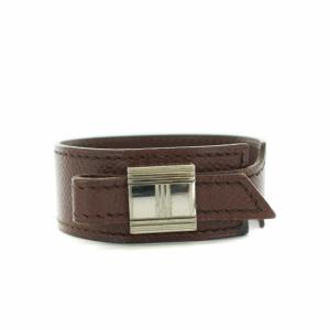 HERMES アルテミス クシュベル ブレスレット レザー D刻印 茶