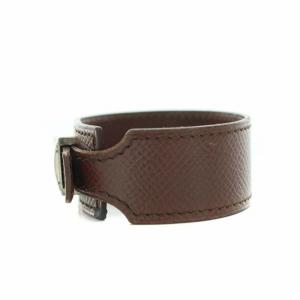 HERMES アルテミス クシュベル ブレスレット レザー D刻印 茶
