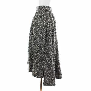 MADISONBLUE 2019年製 フレアスカート ロング ツイード アシンメトリー S 黒