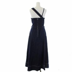 CASA FLINE 19SS フロントホックデニムロングワンピース F インディゴ