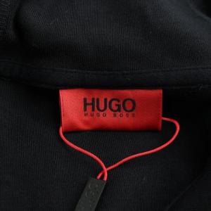 HUGO BOSS プルオーバー五分袖ハーフジッパーパーカー M ブラック