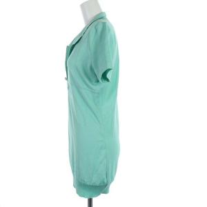 CHANEL BOUTIQUE ヴィンテージ ココマークポロシャツ38 ライトグリーン