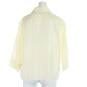 MARGARET HOWELL 21AW SOFT SILK ブラウス シャツ 七分袖 1 アイボリー