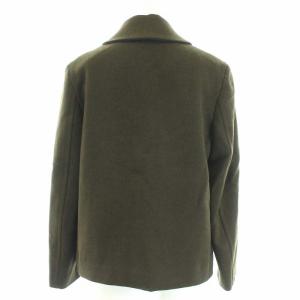 MARGARET HOWELL 18AW ジャケット ショートコート ウール リネン混 2 カーキ