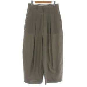 21AW メランジトロ サスペンダールーズパンツ S ベージュ