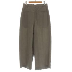 ENFOLD 21AW メランジトロ サスペンダールーズパンツ S ベージュ