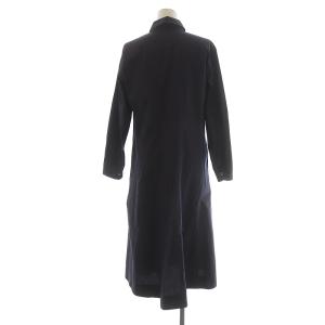 MARGARET HOWELL 21AW シャツワンピース ロング丈 偏光 コットン 1 パープル ダークパープル