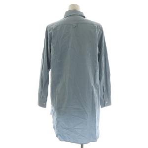 MARGARET HOWELL 21SS ブラウス シャツ 長袖 ロング コットン 1 ライトブルー