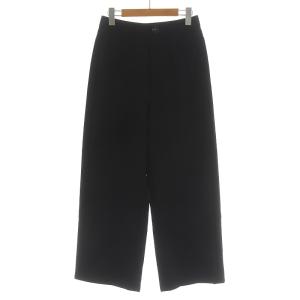 21SS ダブルクロス ワイドクロップドTR ワイドパンツ 38 ブラック