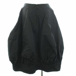 ENFOLD 21AW メモリーグログラン バルーンヘムスカート M 黒