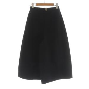 22SS ワイドパンツ ウール 36 S ブラック