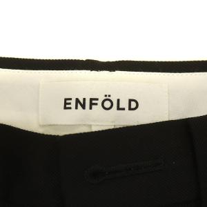 ENFOLD 22SS ワイドパンツ ウール 36 S ブラック