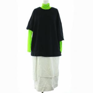 22SS バックウォームレイヤードDRESS ワンピース 36 マルチカラー