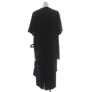 ENFOLD 21AW クリアーハイツイスト天竺T/SHIRT DRESS ワンピース ロング丈 クルーネック フェイクレイヤード 半袖