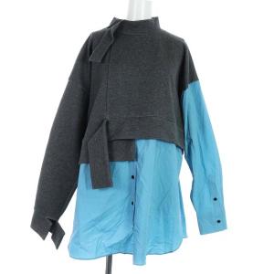 22SS スウェットレイヤープルオーバーチュニック 38 グレー