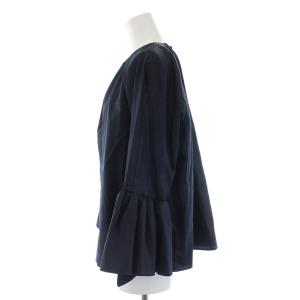 Drawer 21SS フレアスリーブギャザープルオーバー 36 紺