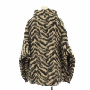 MADISONBLUE 19AW ニット アルパカ ゼブラシャギー 00 ベージュ