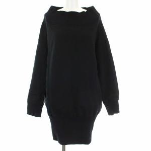 L'Appartement トレーナー スウェット 黒ライン 長袖 ブラック