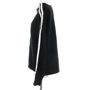 AMERICANA L'Appartement スウェット トレーナー 白ライン 長袖 ブラック