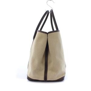 HERMES ガーデンパーティー MM トワルアッシュ ブッフル I刻印 トートバッグ ベージュ