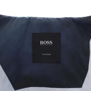 HUGO BOSS 総柄ジップアップブルゾン 52 ネイビー
