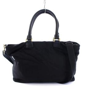 TORY BURCH トートバッグ ハンドバッグ ショルダーバッグ 2WAY ナイロン ブラック