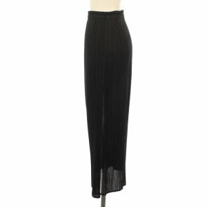 PLEATS PLEASE ISSEY MIYAKE イッセイミヤケ プリーツスカート ロング メッシュ 1 ブラック