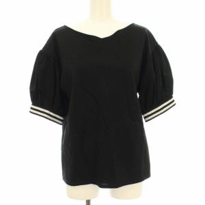 19SS GATHERD SLEEVES TEE 36 ブラック