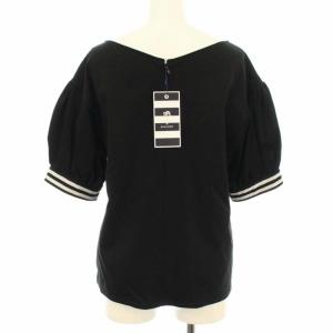 BORDERS at BALCONY 19SS GATHERD SLEEVES TEE 36 ブラック