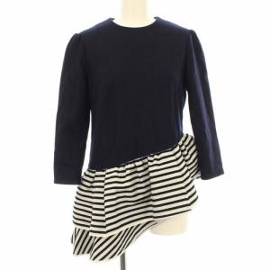 18AW WOOL RUFFLED TEE 36 ブラック