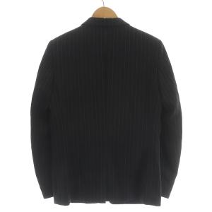 DIESEL BLACK GOLD JINTRIX テーラードジャケット 1B ストライプ ウール 46 ブラック ホワイト