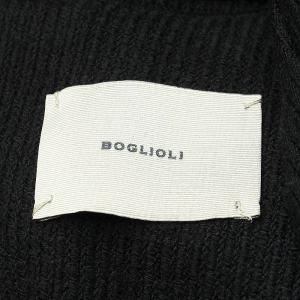 BOGLIOLI DOVER ウール ピークドラペル ダブル テーラードジャケット 48 ブラック