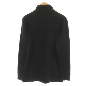 BLUE BLUE JAPAN ARIGATO ムライトテレコ ニードルステッチ タートルネックTシャツ 長袖 4 ブラック