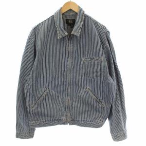 RRL ラルフローレン 90’s ヴィンテージ 三つ星ヒッコリーデニムジャケット L ブルー