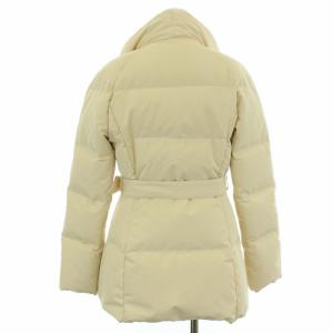 Salvatore Ferragamo ダウンジャケット アウター ビッグカラー ベルト 38 S ベージュ