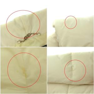 Salvatore Ferragamo ダウンジャケット アウター ビッグカラー ベルト 38 S ベージュ