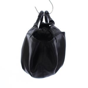 LOEWE ナッパアイレ アナグラム ハンドバッグ ラムレザー ブラック