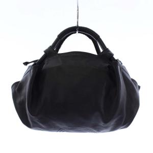 LOEWE ナッパアイレ アナグラム ハンドバッグ ラムレザー ブラック