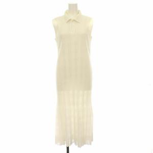 プリーツシャツワンピース 3 白