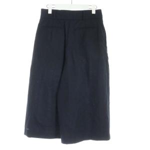 MARGARET HOWELL FOX BROTHERS 19SS サマーウール キュロット パンツ ワイドパンツ 2 ネイビー