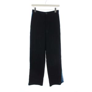 ドライウール ラインストレートTR ワイドパンツ 36 ブラック