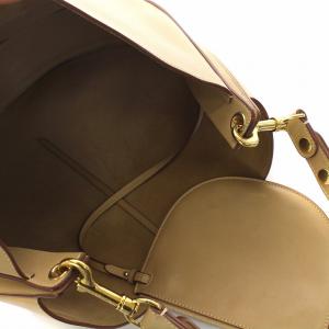 CELINE ホーボー ワンショルダーバッグ カーフスキン ポーチ付き ベージュ