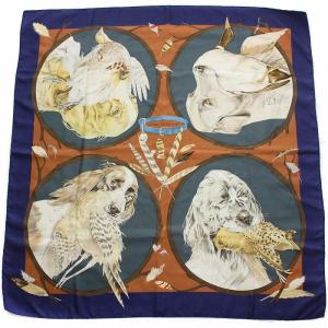 カレ90 CHIENS AU RAPPORT 猟犬 ネイビー グレー ブラウン